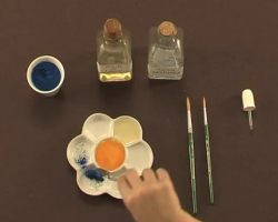 Aprender la técnica de pintar con temple al huevo