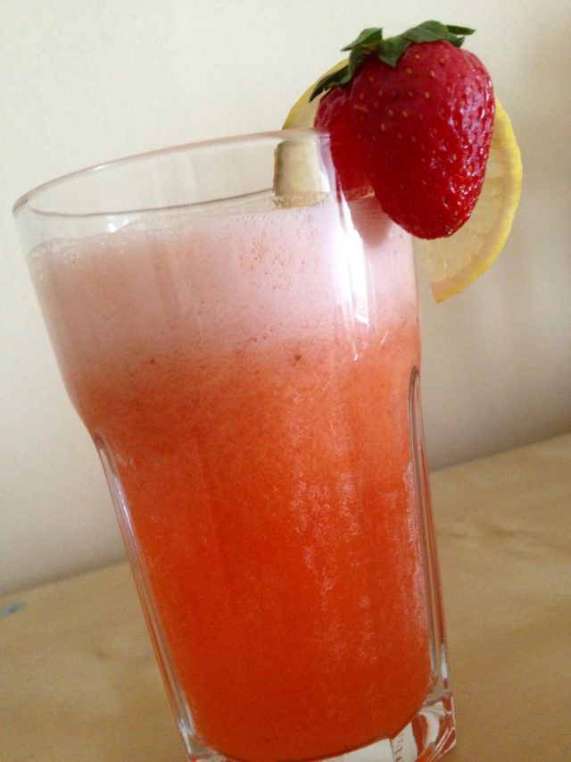 receta de limonada de fresa