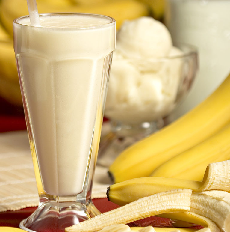 Cómo hacer bebida de Leche con Banano
