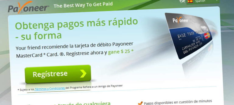 Como solicitar tu tarjeta y cuenta de Payoneer