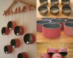 Aprender a hacer un candelabro de pared con latas Aprender a hacer un candelabro de pared con latas